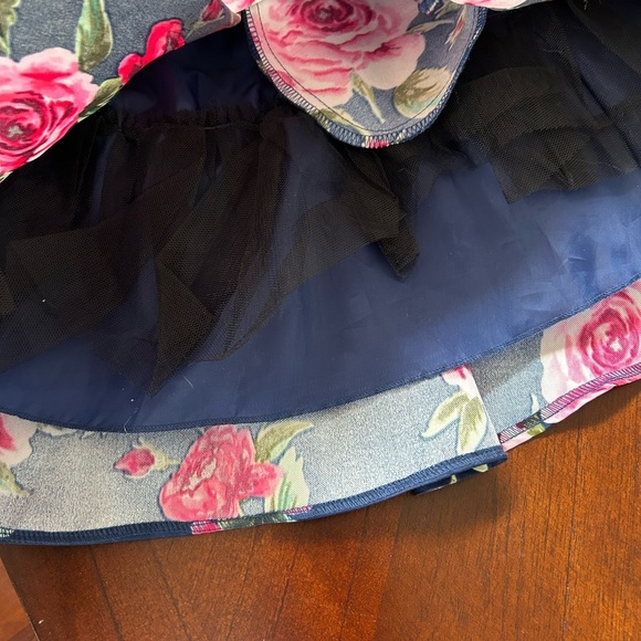 B. SMART Floral women  Dress in Navy and Pink size 15 - Picture 6 of 7